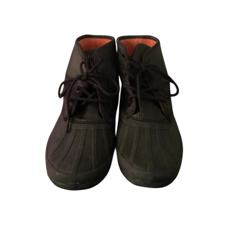 Sperry Men’s Duck Boots – Black Waterproof Ankle Booties Size 8.5